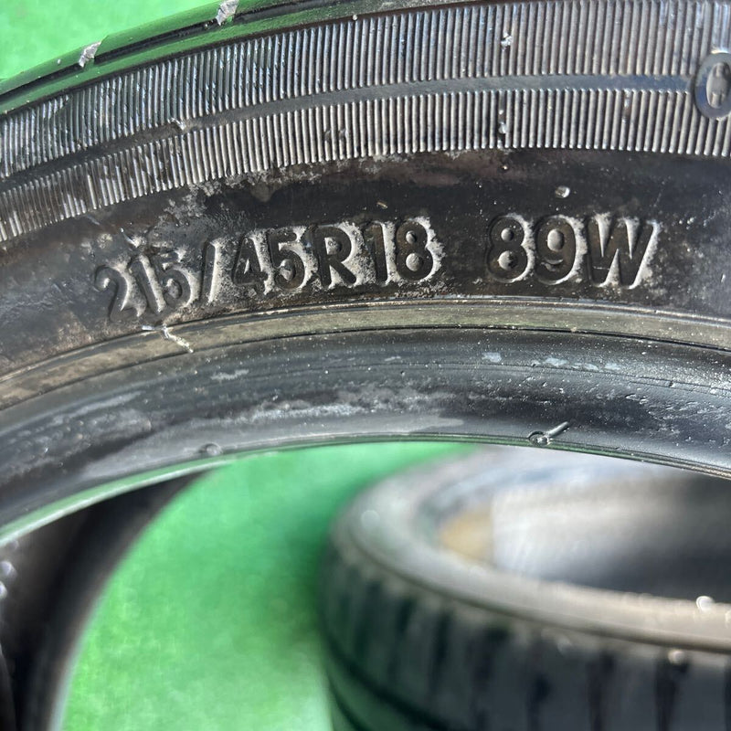 215/45R18 中古夏タイヤ　TOYO　2020年製 2本セット：12000円