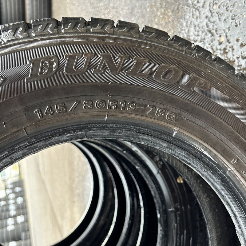 145/80R13 DUNLOP WM02, 2020年製　中古スタッドレス　激安美品　4本セット:8000円