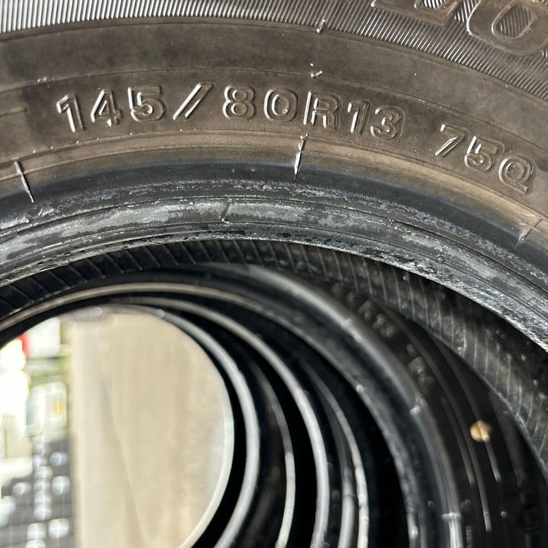 145/80R13 DUNLOP WM02, 2020年製　中古スタッドレス　激安美品　4本セット:8000円