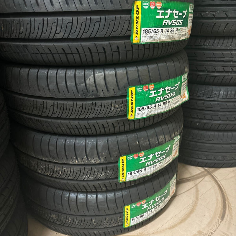 ダンロップ 185/65R14 RV505 未使用品 4本セット:22000円 未使用