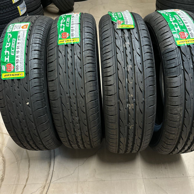 DUNLOP 195/65R15 EC203 年式古め 未使用品 4本:23000円 未使用