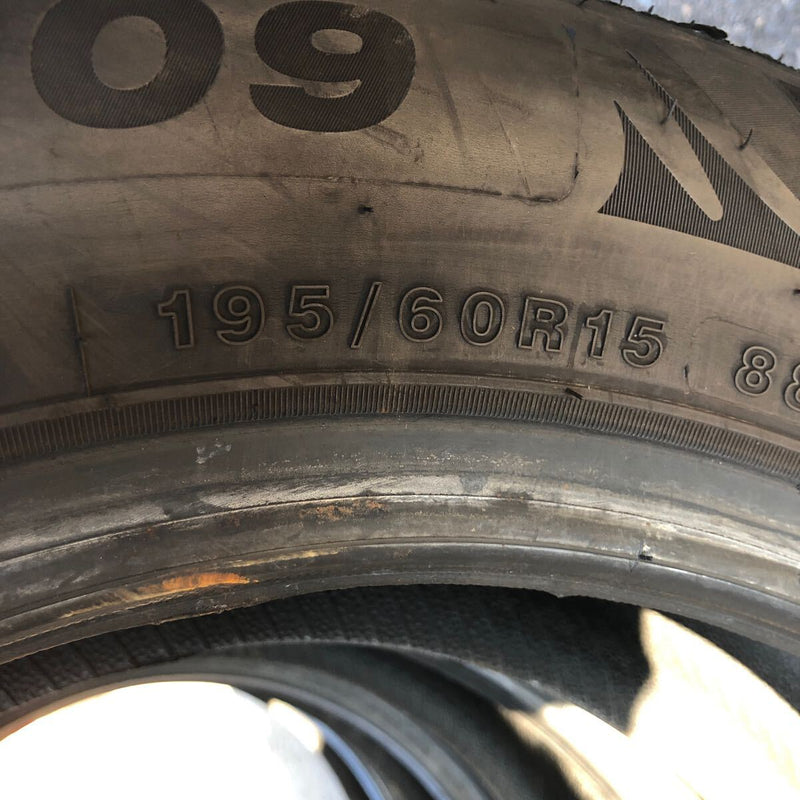 195/60R15 MINERVA 　中古 　激安美品　4本セット：15000円