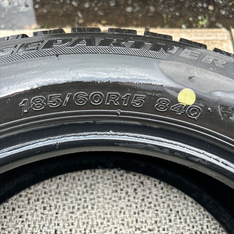 185/60R15 BRIDGESTONE ICEPARTNER 2　中古スタッドレス　4本セット：18000円