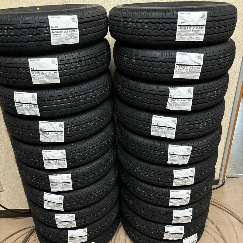 ブリヂストン 145/80R12 LT K370 新品2024年製　4本セット:14000円 未使用