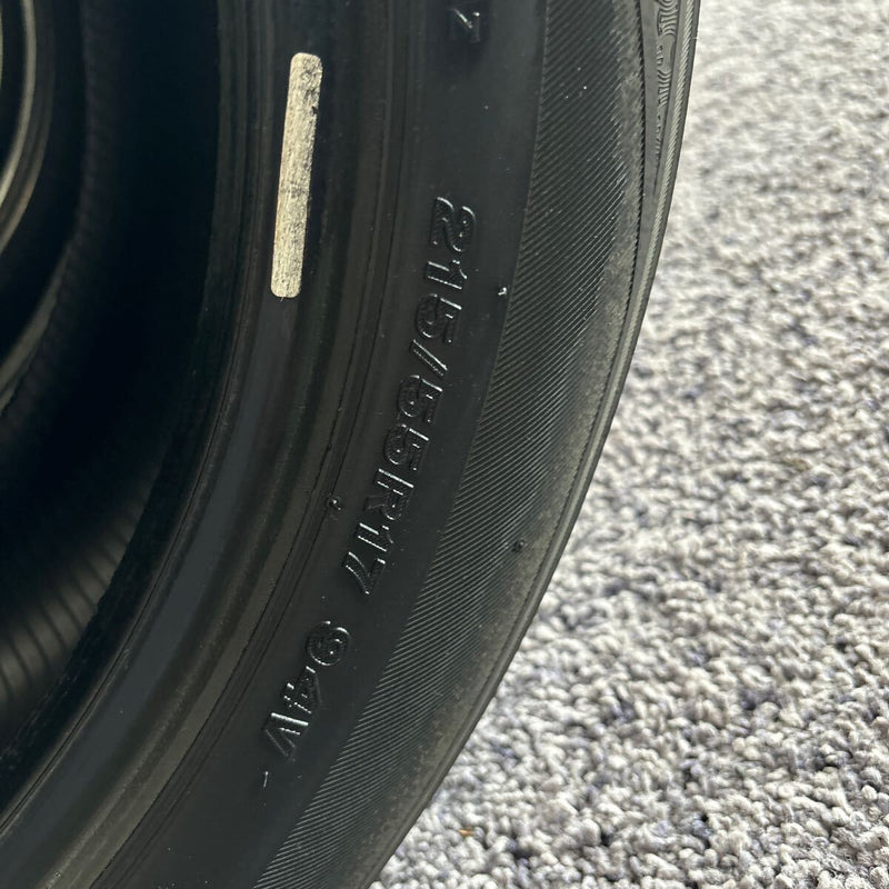 ブリヂストン 215/55R17 GR-XII 中古夏タイヤ 4本セット:22000円