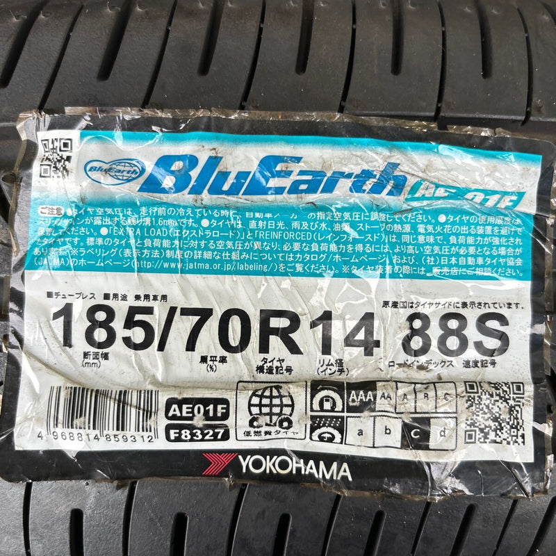 185/70R14 YOKOHAMA AE-01F 未使用品　夏タイヤ　4本セット：24000円