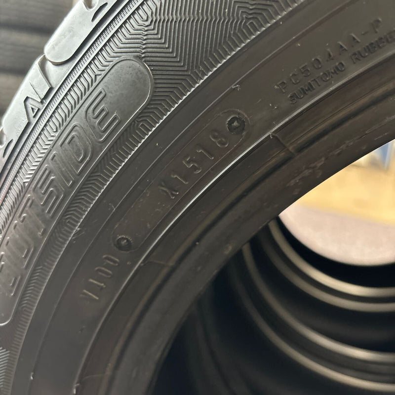 DUNLOP 225/55R18 RV504・RV505 各2本 中古夏タイヤ 4本セット:22000円