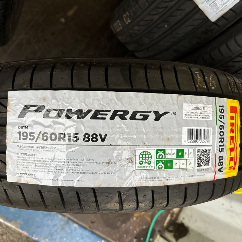 195/60R15 PIRELLI POWERGY 未使用品　夏タイヤ　4本セット：32000円