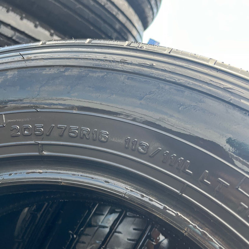 205/75R16 LT　ダンロップ　2022年　激安美品　　4本セット：18000円