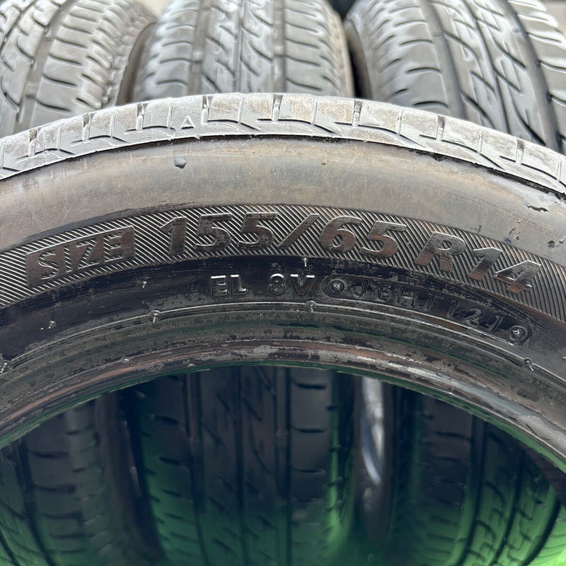 155/65R14 BRIDGESTONE ネクストリー　中古夏　2021年製　4本セット：11000円