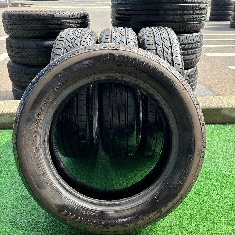 155/65R14 BRIDGESTONE ネクストリー　中古夏　2021年製　4本セット：10000円