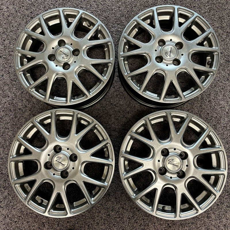 中古アルミホイール　15×5.5J PCD100 4H OFF43　激安美品　4本セット：20000円