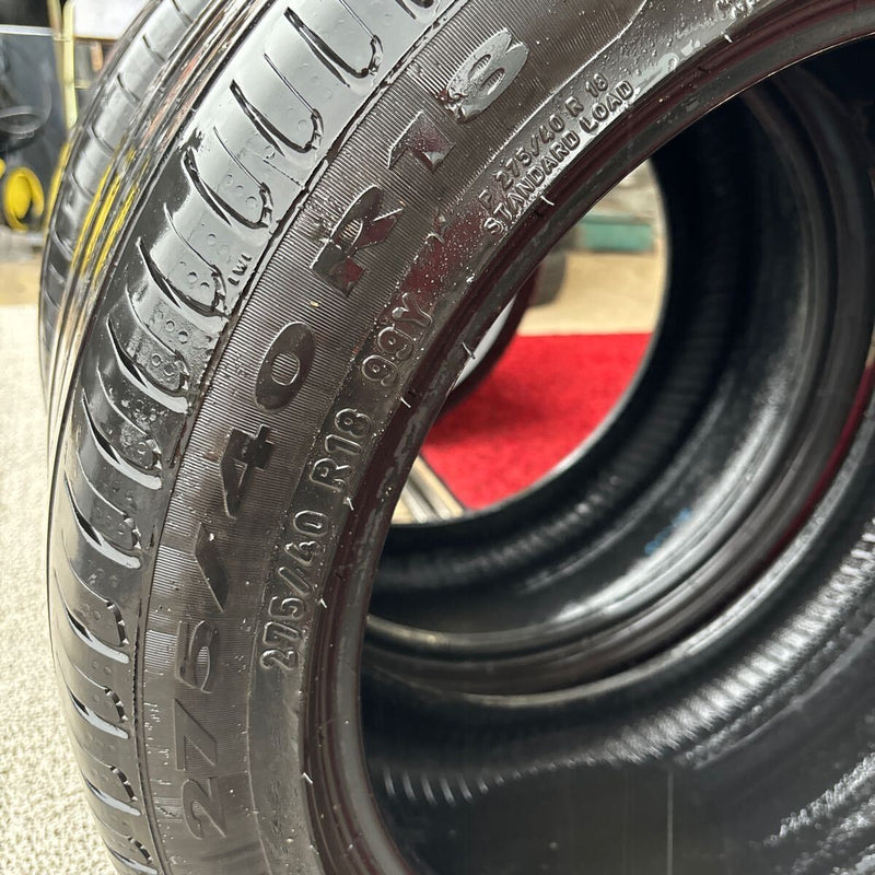 PIRELLI 275/40R18 P7 中古夏タイヤ 2本:10000円