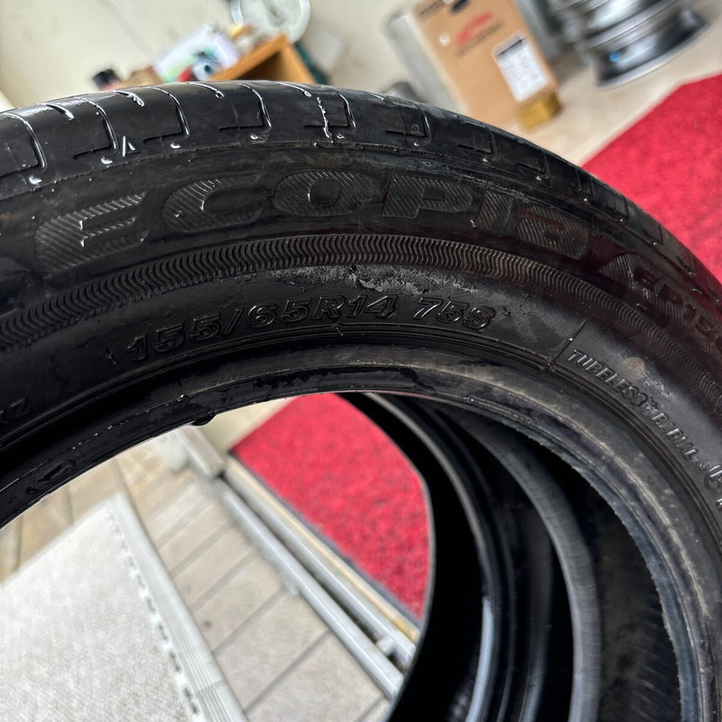 ブリヂストン 155/65R14 エコピアEP150 中古夏タイヤ 2本組:6000円