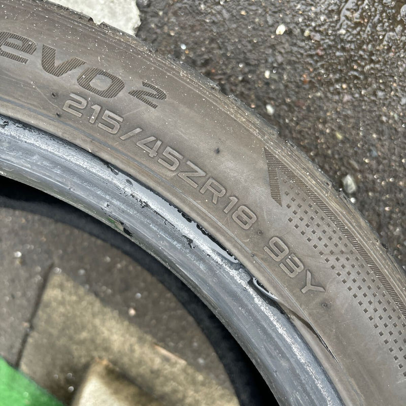 215/45R18 中古　激安美品　2本セット：8000円