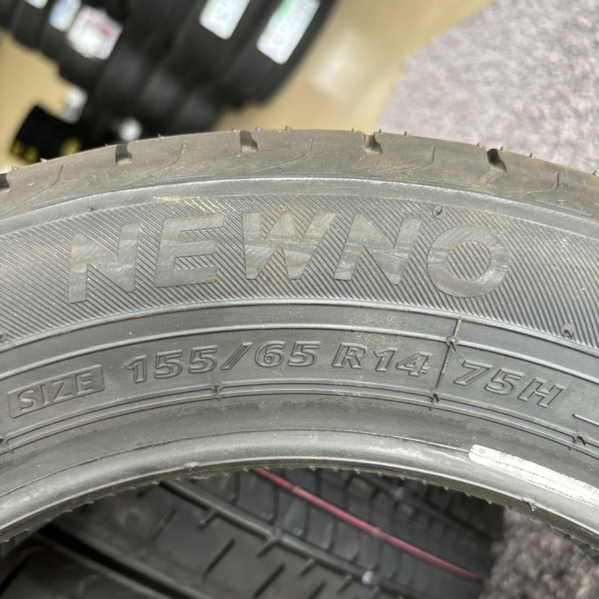 155/65R14 ブリヂストンNEWNO 年式:2023 激安美品4本セット