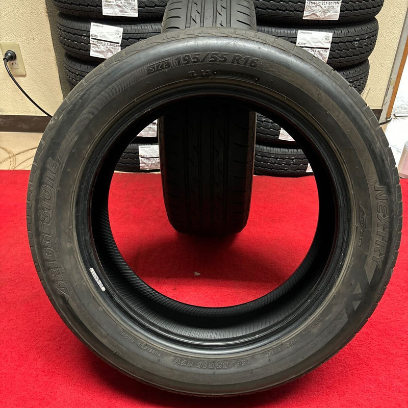 195/55R16 ブリヂストン　NEXTRY 年式:2019 激安美品2本セット:9000円