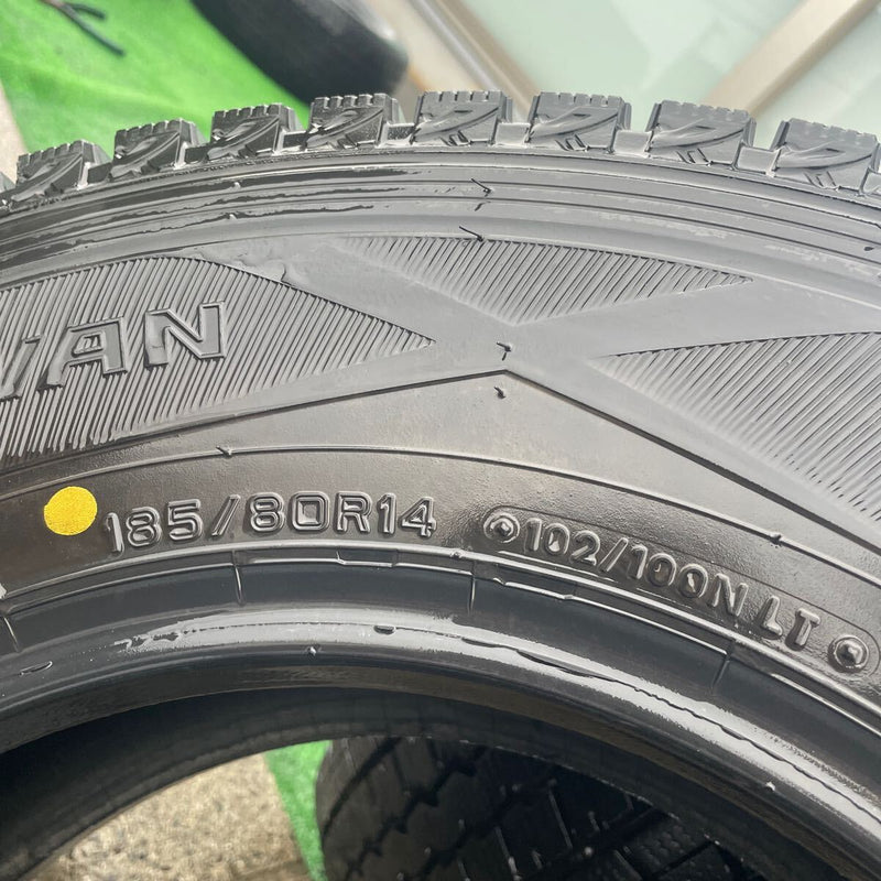 185/80R14 ダンロップ　8PR 中古　激安美品　2本セット＋1本：18000円