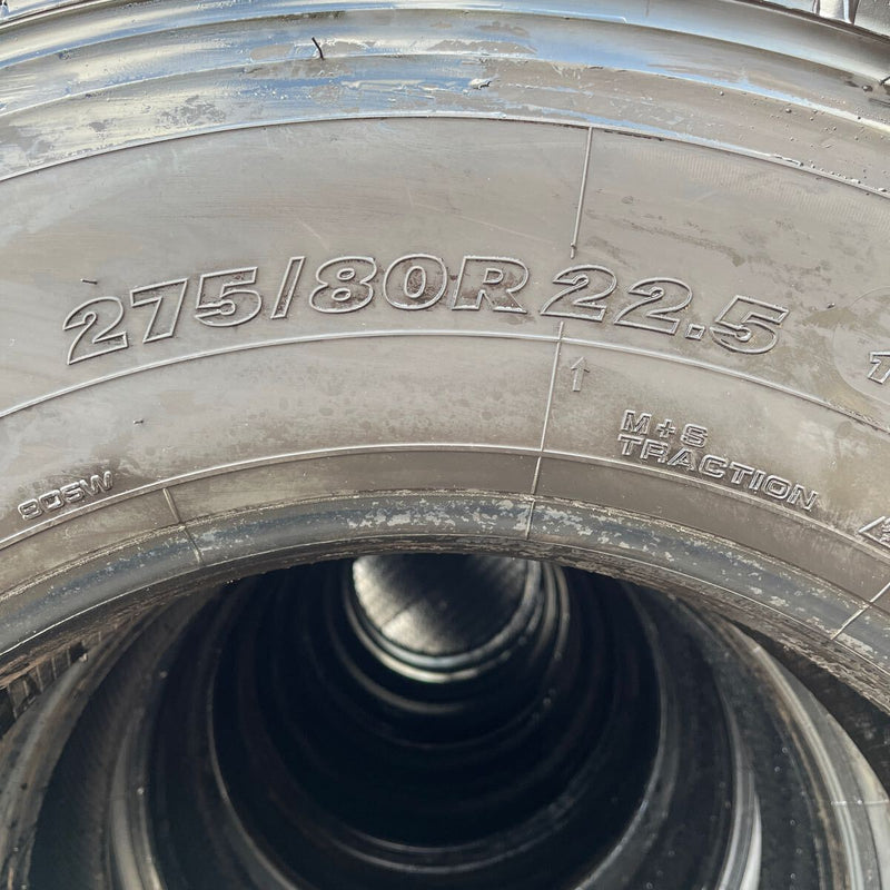 275/80R22.5 YOKOHAMA, 905W 中古　激安美品　　10本セット：117000円