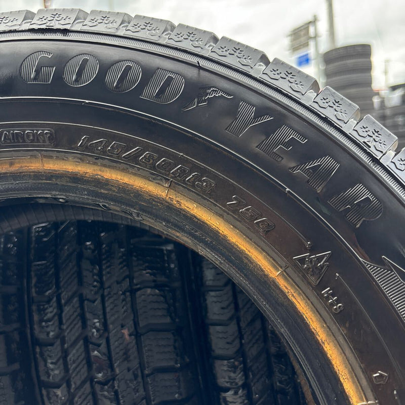 GOODYEAR 145/80R13 中古冬タイヤ 2022年製 4本:8500円