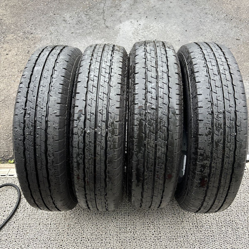 ダンロップ 155/80R14LT SP175 中古サマータイヤ4本セット:16000円