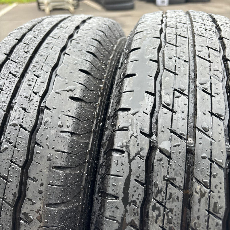 ダンロップ 155/80R14LT SP175 中古サマータイヤ4本セット:16000円