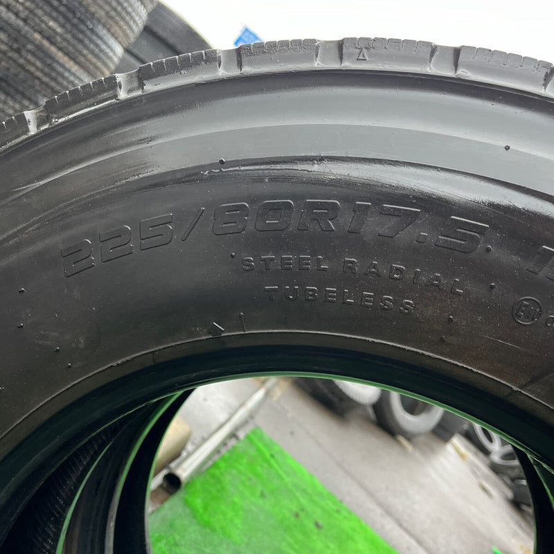 225/80R17.5 DUNLOP, SP680 中古ミックス　激安美品　　2本セット：11000円