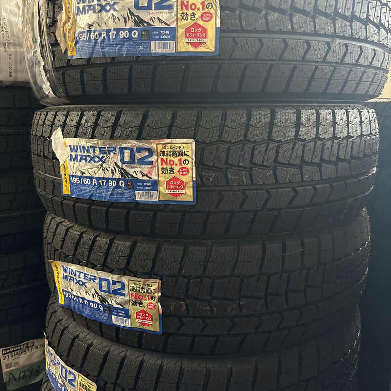 ダンロップ 195/60R17 WM02 未使用品 4本セット:32000円 未使用