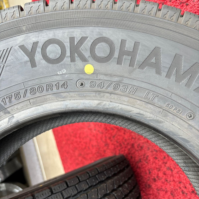 175/80R14 94/93N LT iG91 ヨコハマ　年式:2019 未使用品　激安美品2本セット:13000円 未使用