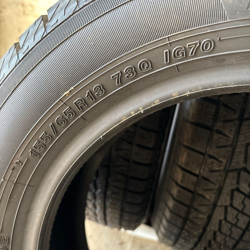 155/65R13 YOKOHAMA 冬タイヤ　2021年製　未使用品4本セット:25000円 未使用