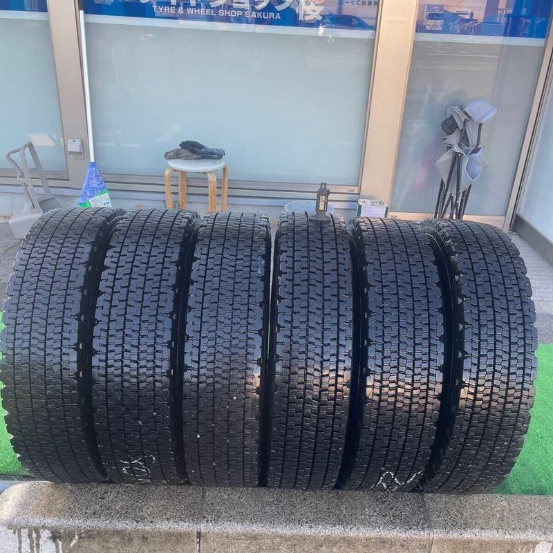 225/80R17.5 BRIDGESTONE, スタッドレス再生中古　　　激安美品　　6本セット：24000円