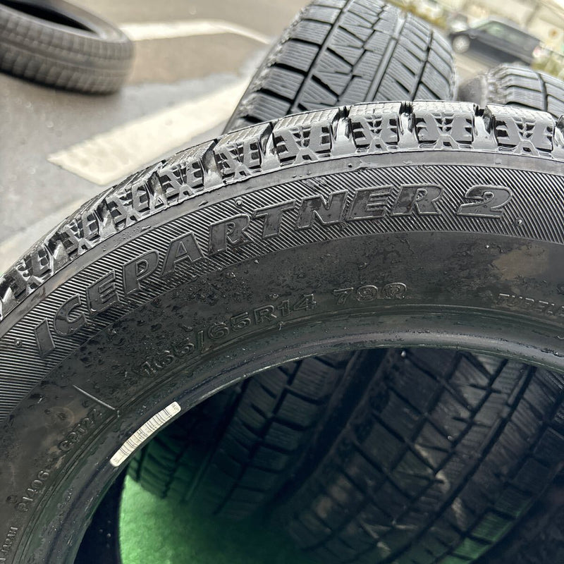 165/65R14 ブリヂストン ICEPARTNER2 中古 冬タイヤ 4本:10500円