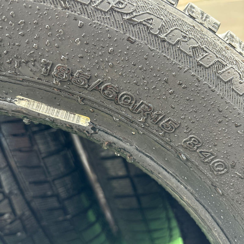 185/60R15ICEPARTNER2 溝充分 中古冬タイヤ4本セット:22000円