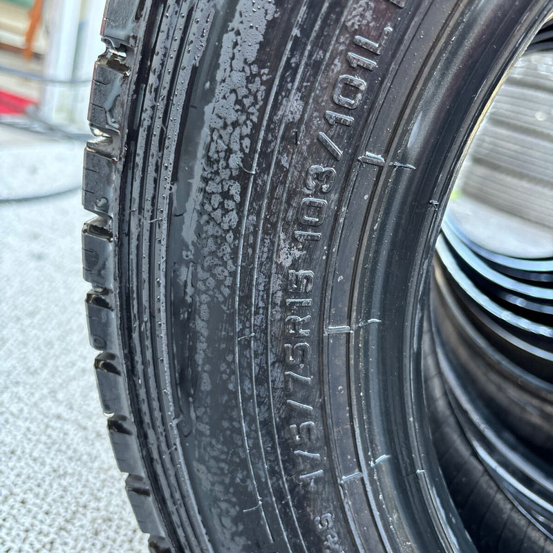 ダンロップ 175/75R15 WMLT03 溝充分 中古冬タイヤ 6本セット:25000円