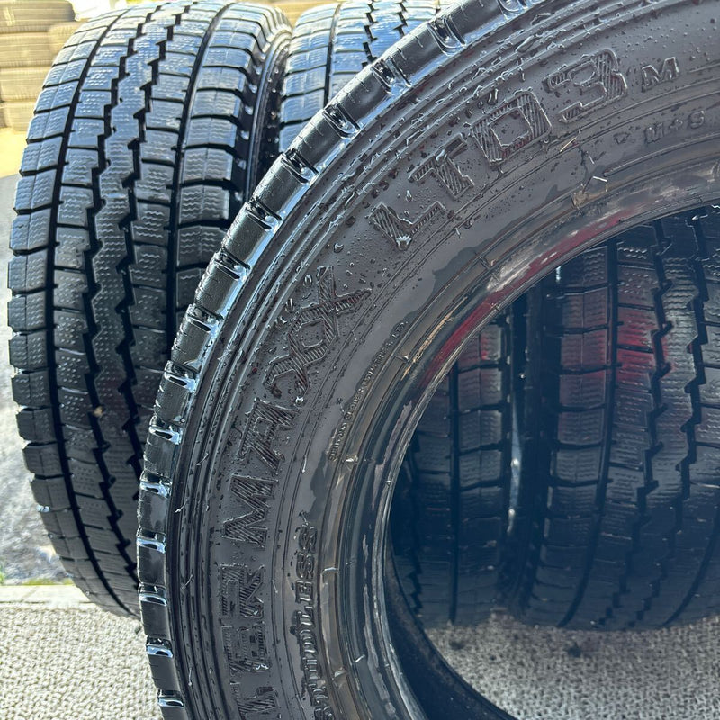 ダンロップ 175/75R15 103/101LT 深溝 中古冬タイヤ 6本セット:26000円