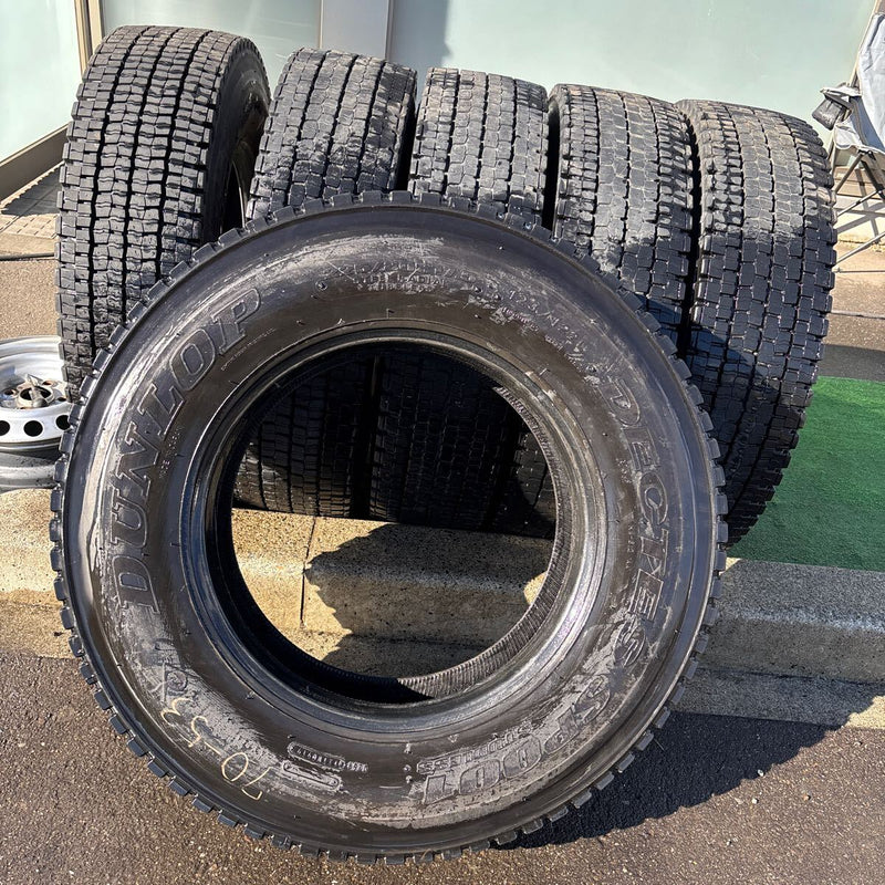 225/80R 17.5 中古地山　ダンロップ　激安美品　　6本セット：26000円