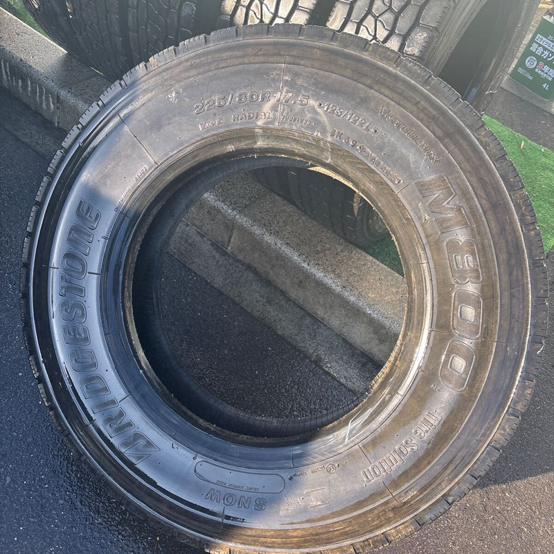 225/80R17.5 BRIDGESTONE, 中古地山　ミクスタイヤ　激安美品　6本セット：27900円