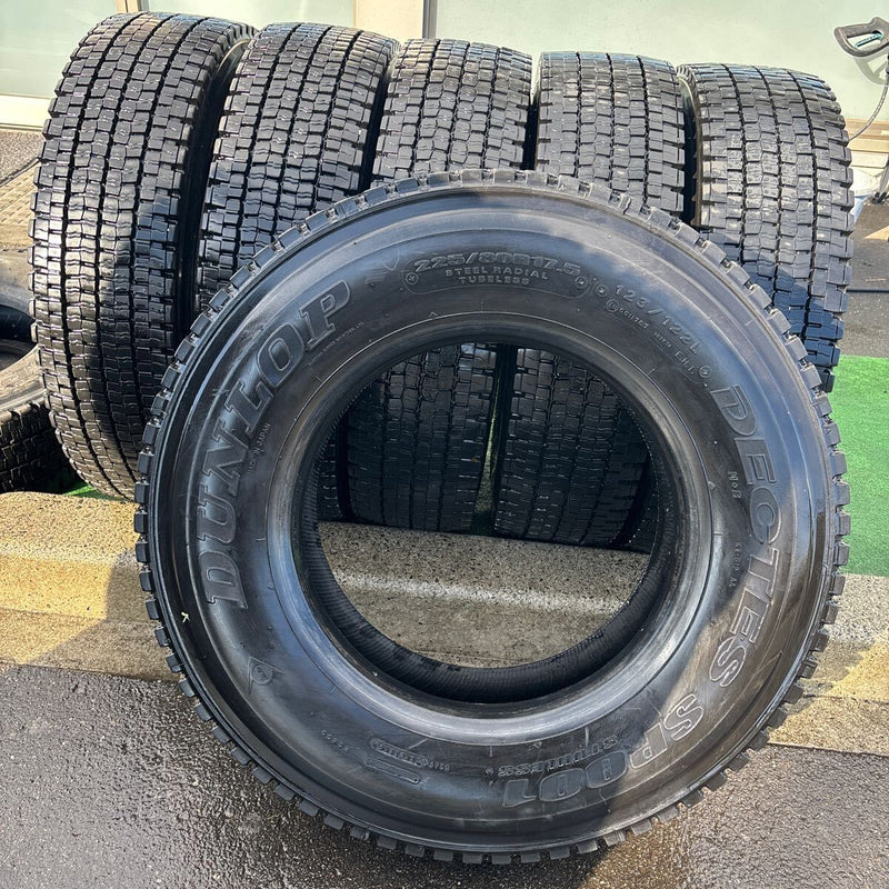 225/80R17.5 ダンロップ　中古地山　激安美品　6本セット：31000円