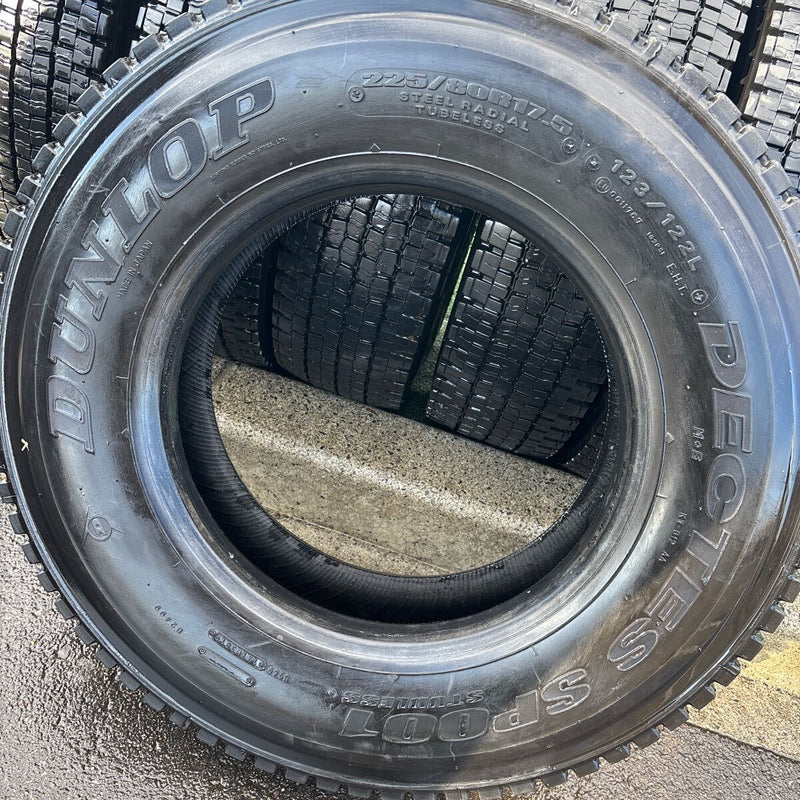 225/80R17.5 ダンロップ　中古地山　激安美品　6本セット：31000円