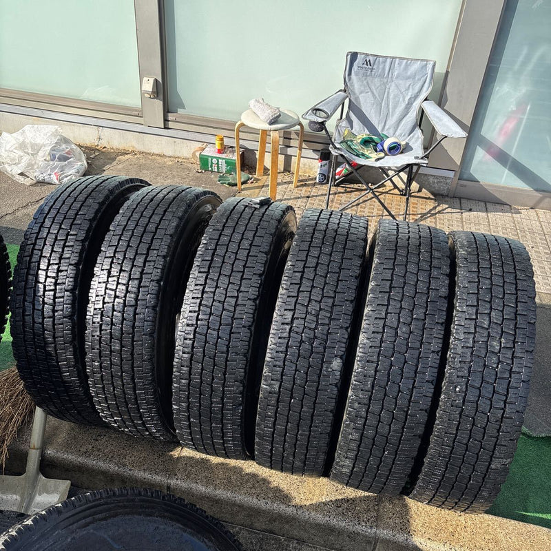 225/80R17.5 ダンロップ　中古地山　激安美品　6本セット：27700円