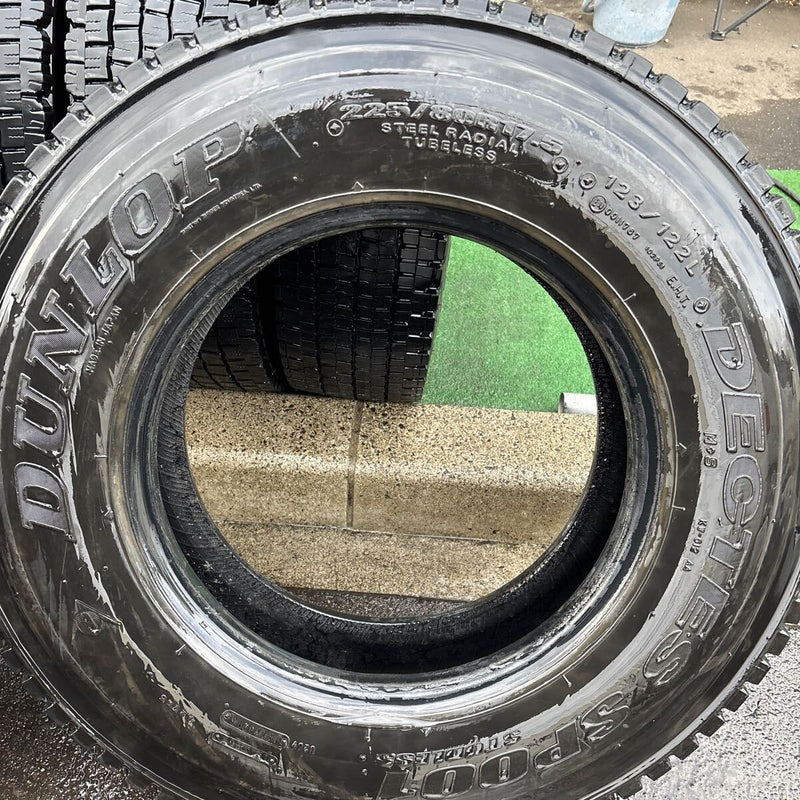 225/80R17.5 ダンロップ　中古地山　激安美品　6本セット：24800円