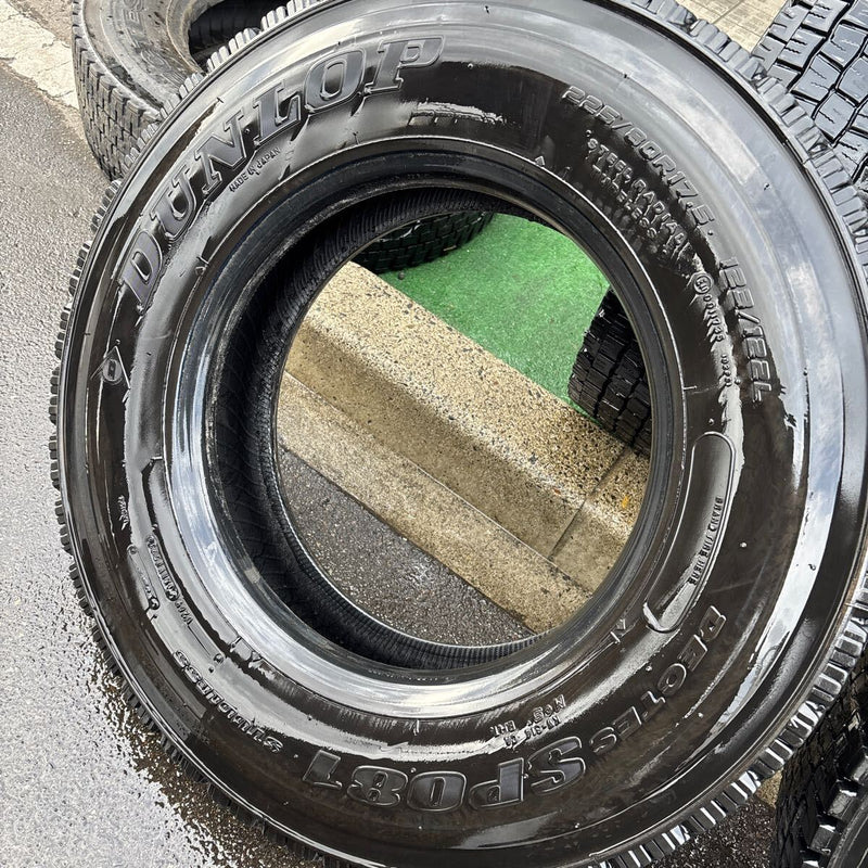 225/80R17.5 ダンロップ　中古地山　激安美品　6本セット：24800円