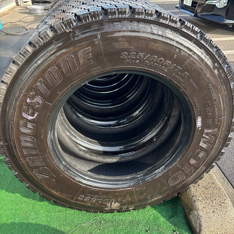 225/80R 17.5 ブリヂストン　中古地山　激安美品　6本セット：25700円