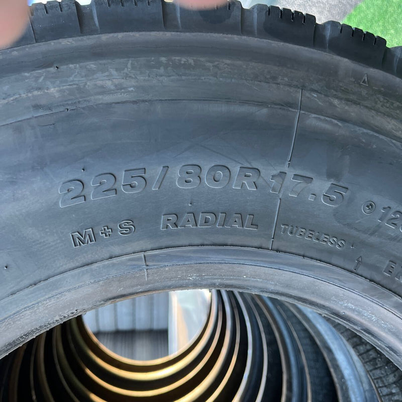 225/80R17.5 BRIDGESTONE, M800 中古ミックス　激安美品　6本セット：36000円