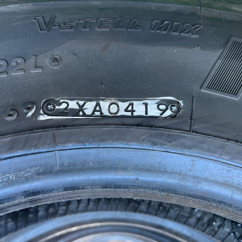 225/80R17.5 BRIDGESTONE, M800 中古ミックス　激安美品　6本セット：36000円