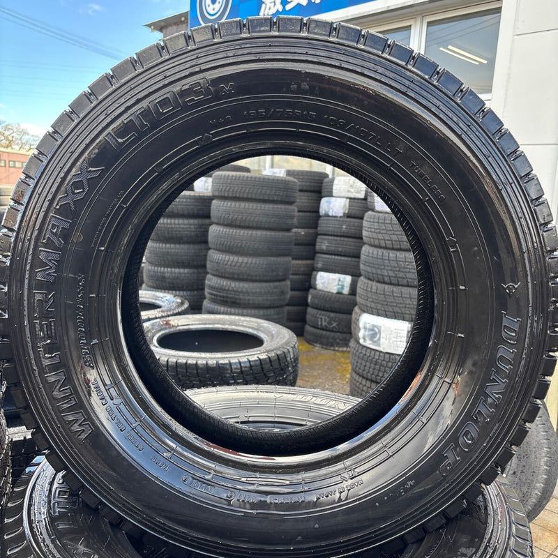 ダンロップ 195/75R15 LT 2020年UP 中古冬タイヤ 6本:25500円