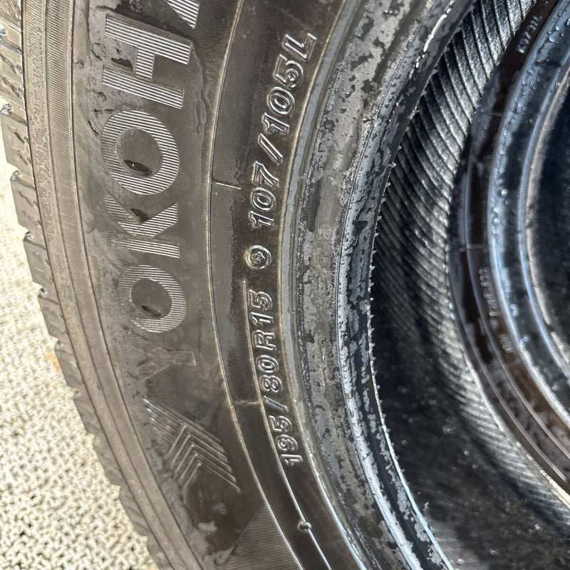 ヨコハマ 195/80R15 LT IG91 中古冬タイヤ 4本セット:15000円