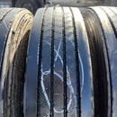 225/80R7.5 YOKOHAMA, RY237 中古タテ溝　　激安美品　4本セット：20000円