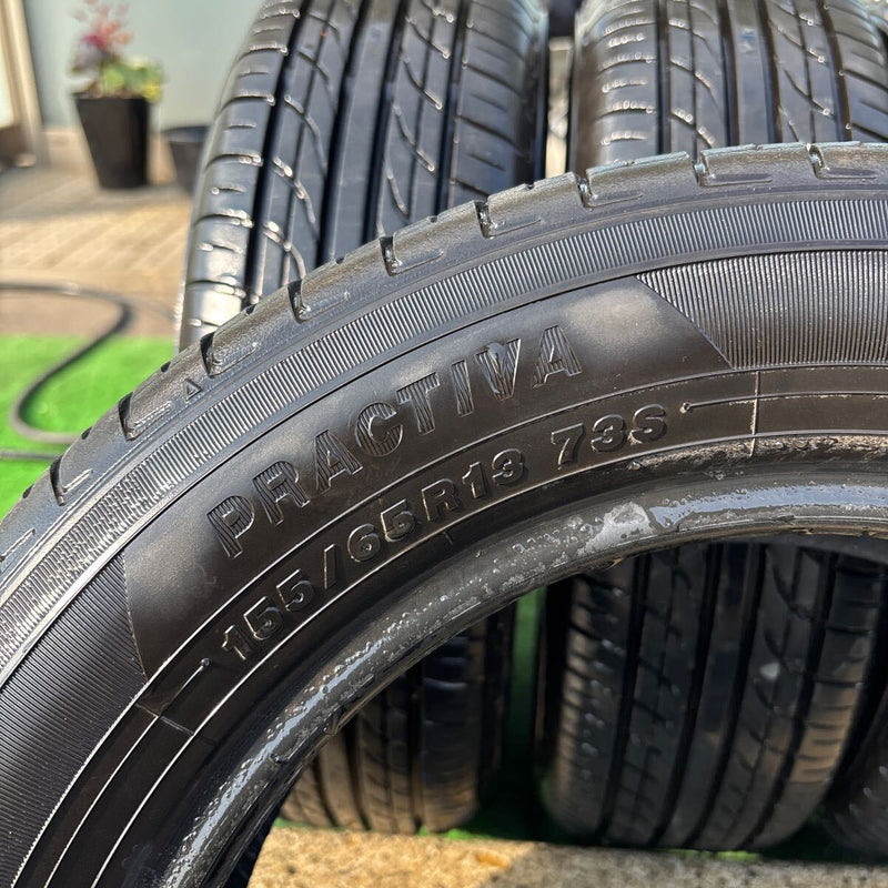 155/65R13 PRACTIVA 中古　ノーマルタイヤ　美品４本セット:11500円