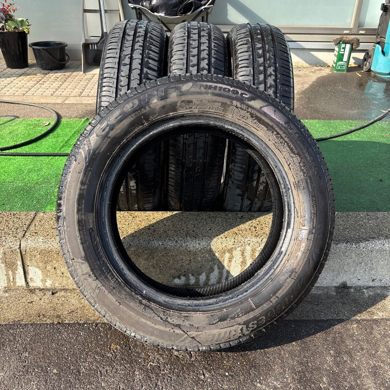 155/65R13 BRIDGESTONE NH100C 中古ノーマルタイヤ　美品４本セット:13000円